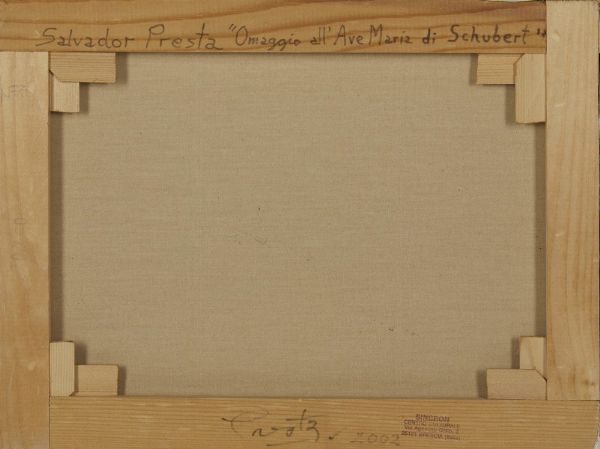 PRESTA SALVADOR (n. 1925) : OMAGGIO ALL'AVE MARIA DI SHUBERT  - Asta Asta 499 | ARTE MODERNA E CONTEMPORANEA Virtuale - Associazione Nazionale - Case d'Asta italiane
