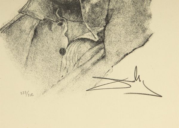 DALI' SALVADOR (1904 - 1989) : PORTRAIT OF PICASSO  - Asta Asta 499 | ARTE MODERNA E CONTEMPORANEA Virtuale - Associazione Nazionale - Case d'Asta italiane