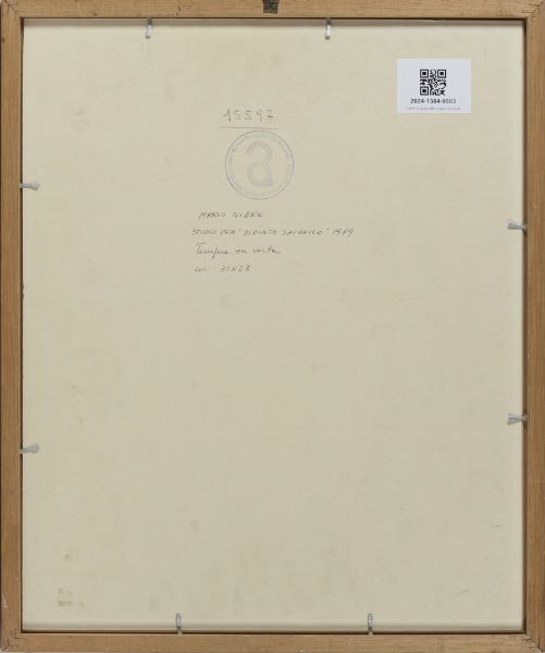 NIGRO MARIO (1917 - 1992) : STUDIO PER DISEGNO SATANICO  - Asta Asta 499 | ARTE MODERNA E CONTEMPORANEA Virtuale - Associazione Nazionale - Case d'Asta italiane