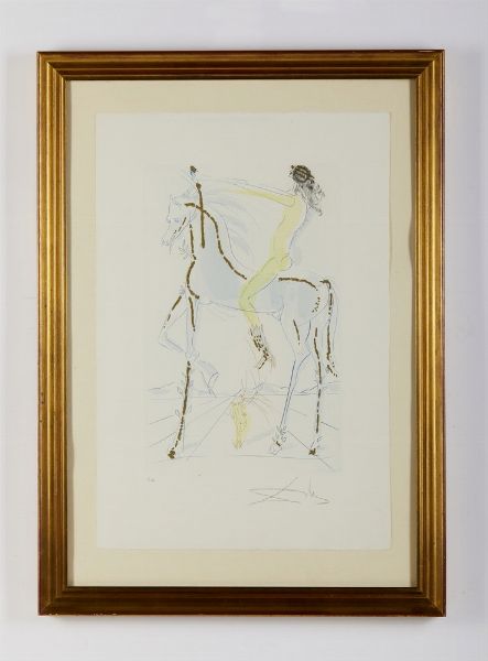 DALI' SALVADOR (1904 - 1989) : LE CHEVAL DU PHARAON  - Asta Asta 499 | ARTE MODERNA E CONTEMPORANEA Virtuale - Associazione Nazionale - Case d'Asta italiane