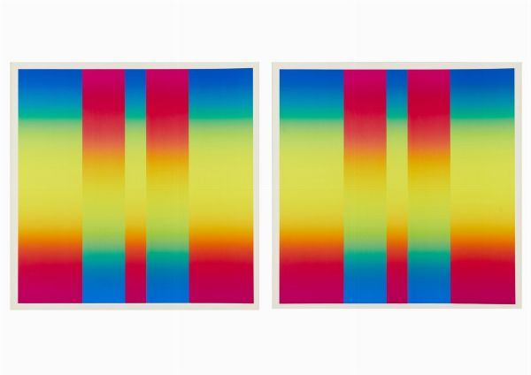 ALVIANI GETULIO (1939 - 2018) : LOTTO COMPOSTO DA N.2 FOGLI: CROMIE SPETTROLOGICHE  - Asta Asta 499 | ARTE MODERNA E CONTEMPORANEA Virtuale - Associazione Nazionale - Case d'Asta italiane