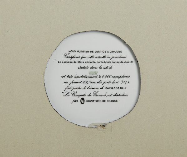 DALI' SALVADOR (1904 - 1989) : LA CADUCEE DE MARS ALIMENTE' PAR LA BOULE FEU DE JUPITER  - Asta Asta 499 | ARTE MODERNA E CONTEMPORANEA Virtuale - Associazione Nazionale - Case d'Asta italiane