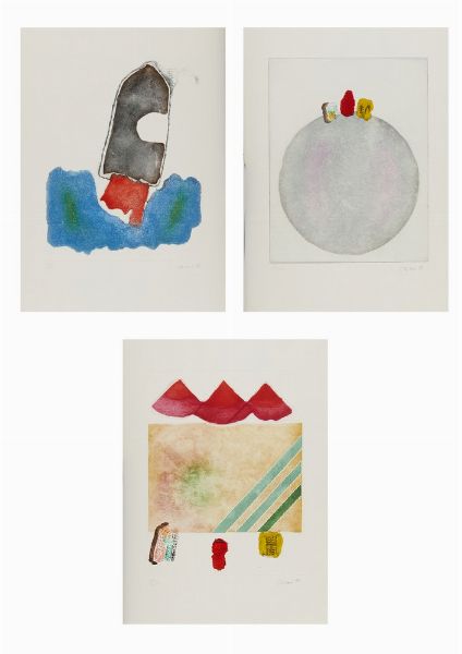 CARMI EUGENIO (1920 - 2016) : CARTELLA COMPOSTA DA N.3 FOGLI  - Asta Asta 499 | ARTE MODERNA E CONTEMPORANEA Virtuale - Associazione Nazionale - Case d'Asta italiane