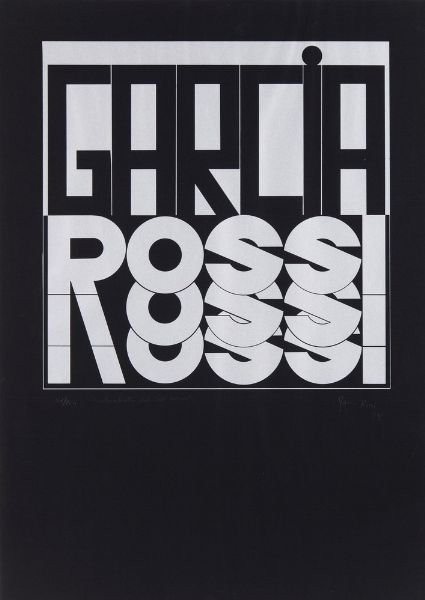 GARCIA ROSSI HORACIO (1929 - 2012) : AUTORITRATTO DEL MIO NOME I  - Asta Asta 499 | ARTE MODERNA E CONTEMPORANEA Virtuale - Associazione Nazionale - Case d'Asta italiane