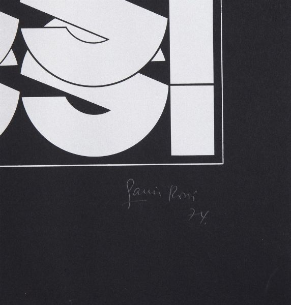 GARCIA ROSSI HORACIO (1929 - 2012) : AUTORITRATTO DEL MIO NOME I  - Asta Asta 499 | ARTE MODERNA E CONTEMPORANEA Virtuale - Associazione Nazionale - Case d'Asta italiane