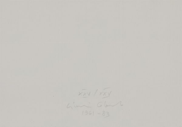 COLOMBO GIANNI (1937 - 1993) : COMPOSIZIONE, 1961-1983  - Asta Asta 499 | ARTE MODERNA E CONTEMPORANEA Virtuale - Associazione Nazionale - Case d'Asta italiane