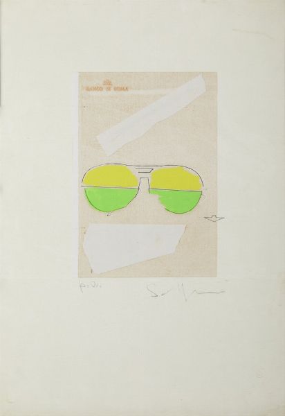 SCHIFANO MARIO (1934 - 1998) : SENZA TITOLO  - Asta Asta 499 | ARTE MODERNA E CONTEMPORANEA Virtuale - Associazione Nazionale - Case d'Asta italiane