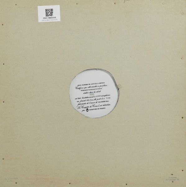 DALI' SALVADOR (1904 - 1989) : PHILOSOPHE ECRASE PAR LE COSMOS  - Asta Asta 499 | ARTE MODERNA E CONTEMPORANEA Virtuale - Associazione Nazionale - Case d'Asta italiane