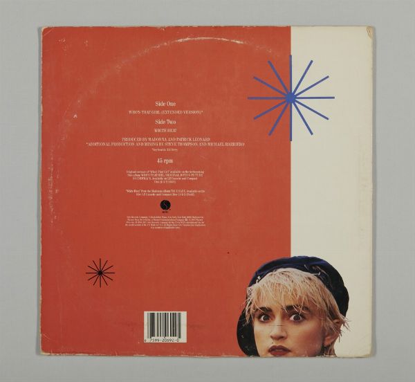 MADONNA (n. 1958) : WHO'S THAT GIRL  - Asta Asta 499 | ARTE MODERNA E CONTEMPORANEA Virtuale - Associazione Nazionale - Case d'Asta italiane