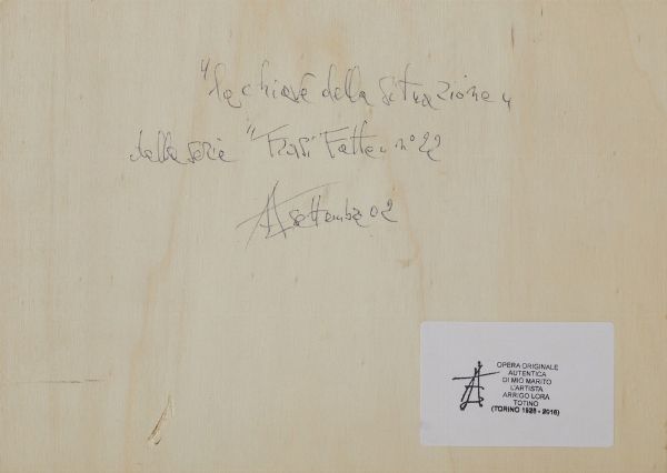 LORA TOTINO ARRIGO (1928 - 2016) : LA CHIAVE DELLA SITUAZIONE  - Asta Asta 499 | ARTE MODERNA E CONTEMPORANEA Virtuale - Associazione Nazionale - Case d'Asta italiane