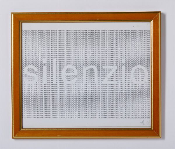 LORA TOTINO ARRIGO (1928 - 2016) : SILENZIO  - Asta Asta 499 | ARTE MODERNA E CONTEMPORANEA Virtuale - Associazione Nazionale - Case d'Asta italiane