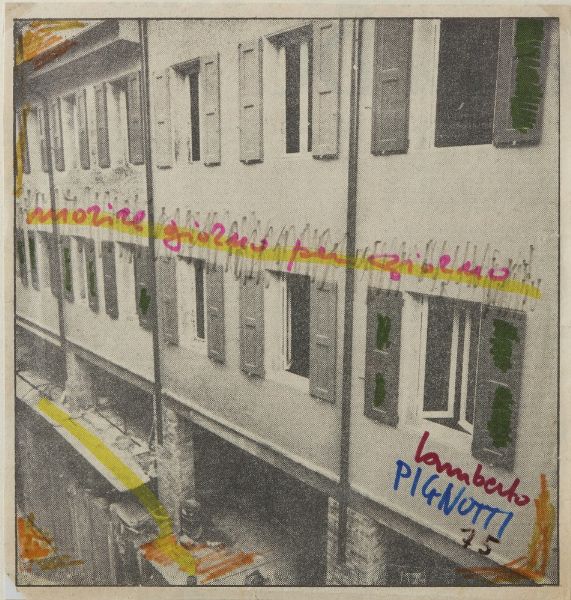 PIGNOTTI LAMBERTO (n. 1926) : MORIRE GIORNO PER GIORNO  - Asta Asta 499 | ARTE MODERNA E CONTEMPORANEA Virtuale - Associazione Nazionale - Case d'Asta italiane