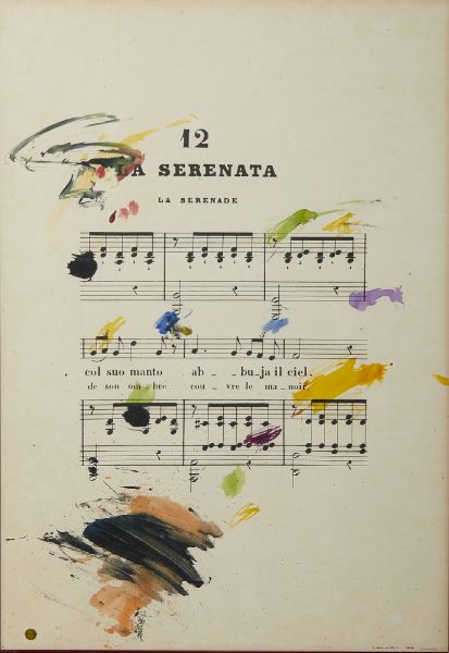 CHIARI GIUSEPPE (1926 - 2007) : LA SERENATA  - Asta Asta 499 | ARTE MODERNA E CONTEMPORANEA Virtuale - Associazione Nazionale - Case d'Asta italiane