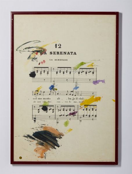 CHIARI GIUSEPPE (1926 - 2007) : LA SERENATA  - Asta Asta 499 | ARTE MODERNA E CONTEMPORANEA Virtuale - Associazione Nazionale - Case d'Asta italiane