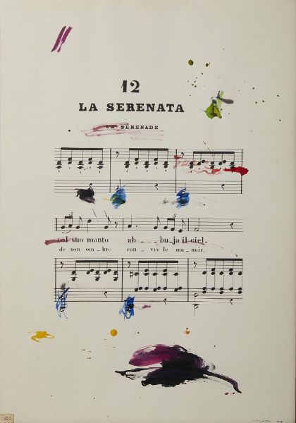 CHIARI GIUSEPPE (1926 - 2007) : LA SERENATA  - Asta Asta 499 | ARTE MODERNA E CONTEMPORANEA Virtuale - Associazione Nazionale - Case d'Asta italiane