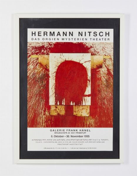 NITSCH HERMANN (1938 - 2022) : HERMANN NITSCH. DAS ORGIEN MYSERIEN THEATER, 1995  - Asta Asta 499 | ARTE MODERNA E CONTEMPORANEA Virtuale - Associazione Nazionale - Case d'Asta italiane