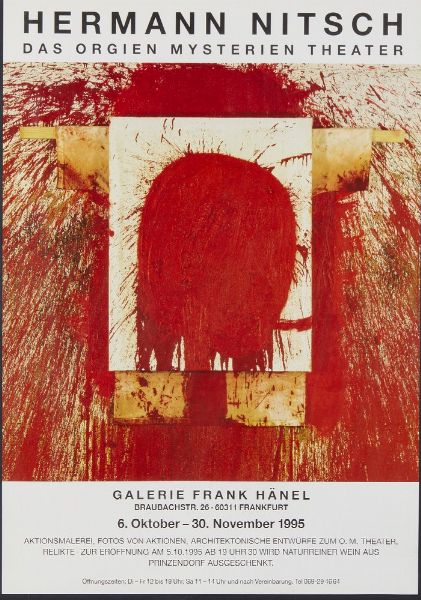 NITSCH HERMANN (1938 - 2022) : HERMANN NITSCH. DAS ORGIEN MYSERIEN THEATER, 1995  - Asta Asta 499 | ARTE MODERNA E CONTEMPORANEA Virtuale - Associazione Nazionale - Case d'Asta italiane