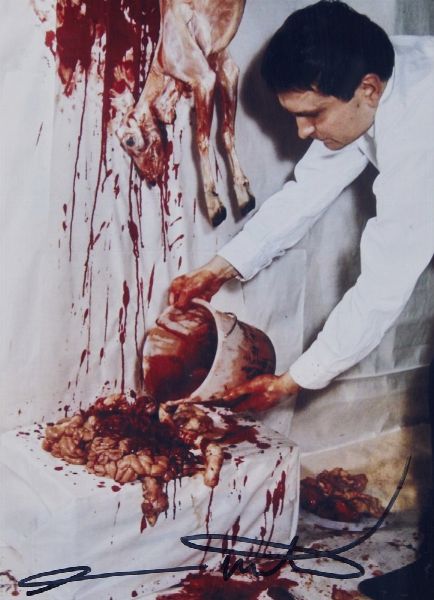 NITSCH HERMANN (1938 - 2022) : AKTION HAUTUNG  - Asta Asta 499 | ARTE MODERNA E CONTEMPORANEA Virtuale - Associazione Nazionale - Case d'Asta italiane