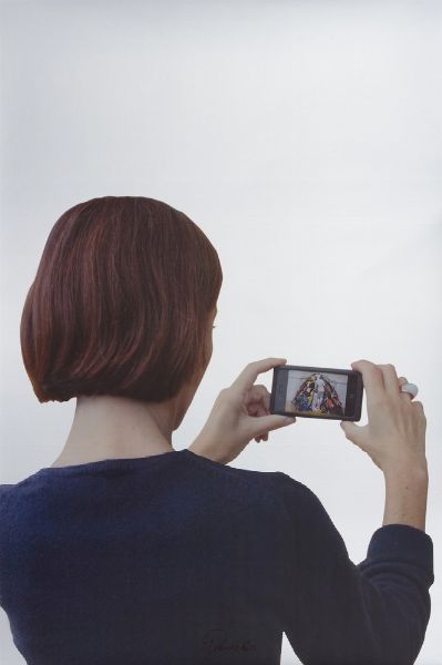 PISTOLETTO MICHELANGELO (n. 1933) : DONNA CHE FOTOGRAFA LA VENERE DEGLI STRACCI  - Asta Asta 499 | ARTE MODERNA E CONTEMPORANEA Virtuale - Associazione Nazionale - Case d'Asta italiane