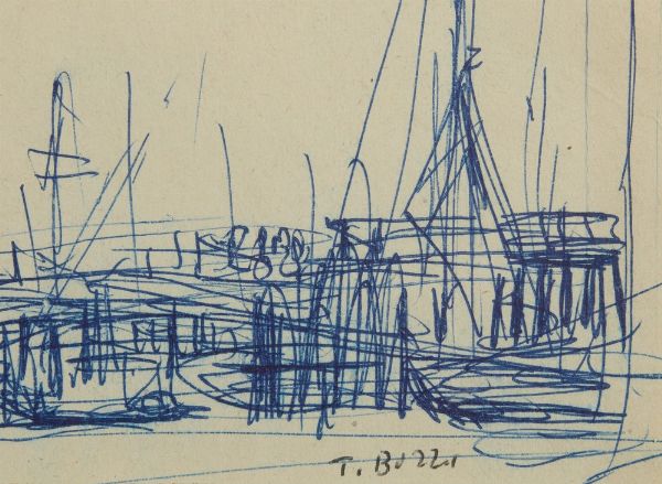 BUZZI TOMASO (1900 - 1981) : SENZA TITOLO  - Asta Asta 499 | ARTE MODERNA E CONTEMPORANEA Virtuale - Associazione Nazionale - Case d'Asta italiane