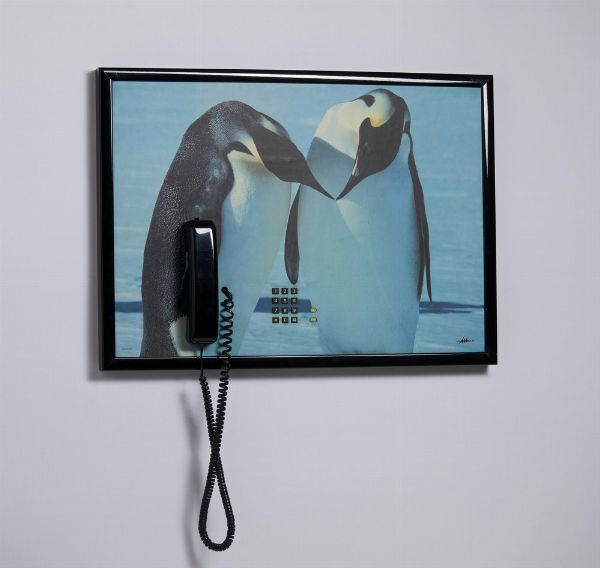 NERI GRAZIA : PER BRONDI, QUADRO CON TELEFONO SIP  - Asta Asta 499 | ARTE MODERNA E CONTEMPORANEA Virtuale - Associazione Nazionale - Case d'Asta italiane