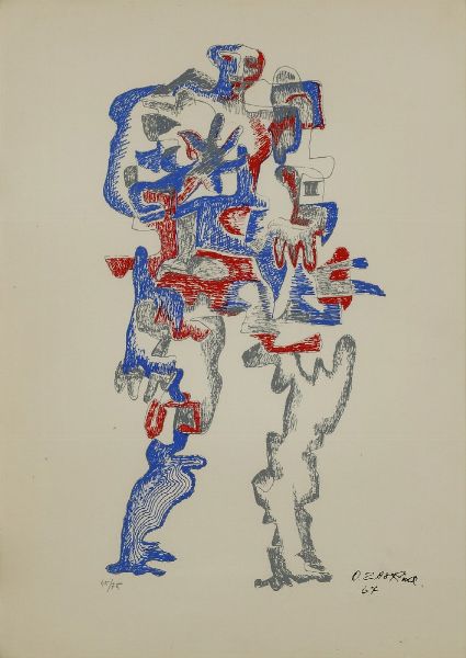 ZADKINE OSSIP (1890 - 1967) : COMPOSIZIONE  - Asta Asta 499 | ARTE MODERNA E CONTEMPORANEA Virtuale - Associazione Nazionale - Case d'Asta italiane