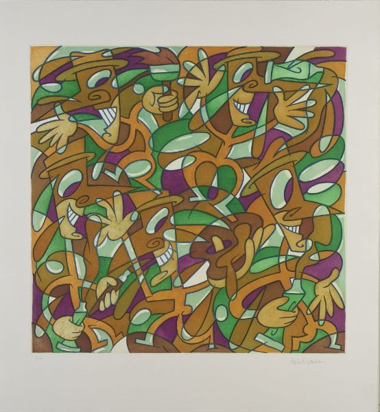 ECHAURREN  PABLO (n. 1951) : ARTISTI MICA TRISTI  - Asta Asta 499 | ARTE MODERNA E CONTEMPORANEA Virtuale - Associazione Nazionale - Case d'Asta italiane