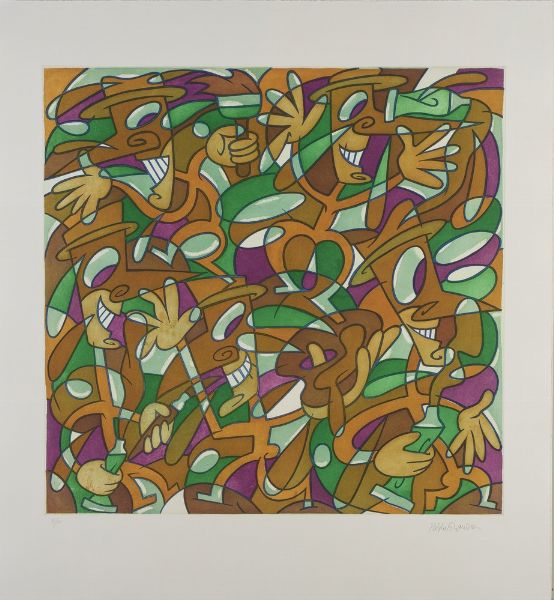 ECHAURREN  PABLO (n. 1951) : ARTISTI MICA TRISTI  - Asta Asta 499 | ARTE MODERNA E CONTEMPORANEA Virtuale - Associazione Nazionale - Case d'Asta italiane