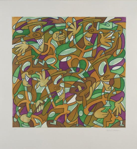 ECHAURREN  PABLO (n. 1951) : ARTISTI MICA TRISTI  - Asta Asta 499 | ARTE MODERNA E CONTEMPORANEA Virtuale - Associazione Nazionale - Case d'Asta italiane