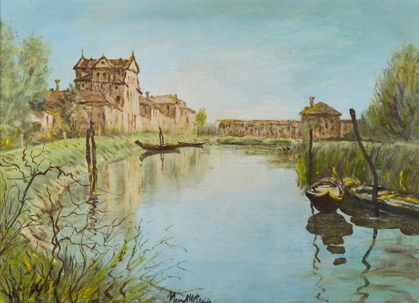 MORI NENO (1899 - 1968) : PAESAGGIO  - Asta Asta 499 | ARTE MODERNA E CONTEMPORANEA Virtuale - Associazione Nazionale - Case d'Asta italiane