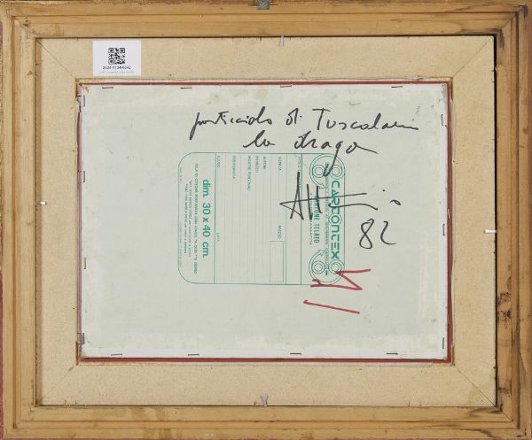 AUTORE NON IDENTIFICATO : PORTICCIOLO DI TOSCOLANO LA DRAGA  - Asta Asta 499 | ARTE MODERNA E CONTEMPORANEA Virtuale - Associazione Nazionale - Case d'Asta italiane