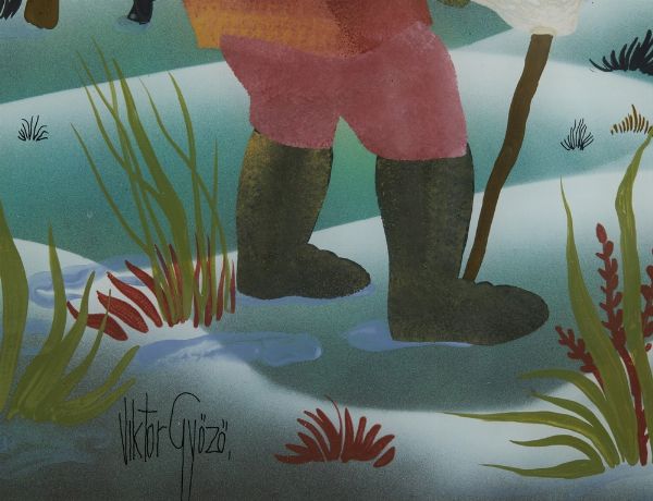 GYOZO VIKTOR : SENZA TITOLO  - Asta Asta 499 | ARTE MODERNA E CONTEMPORANEA Virtuale - Associazione Nazionale - Case d'Asta italiane