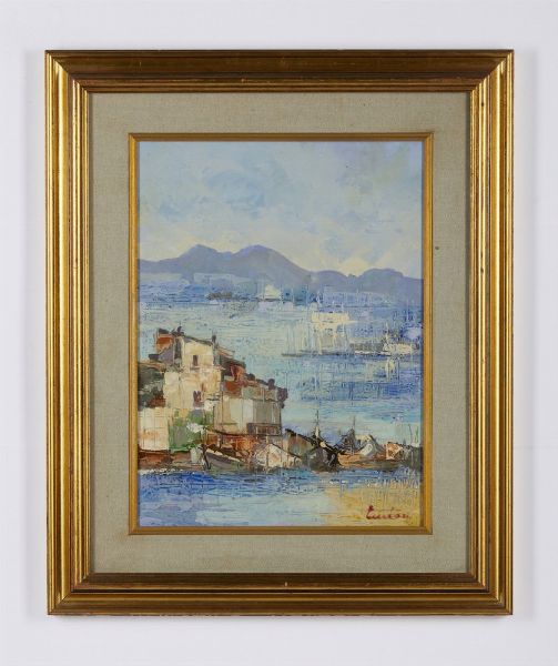 TINTORI BRUNO (1917 - 1991) : CASE E VELE  - Asta Asta 499 | ARTE MODERNA E CONTEMPORANEA Virtuale - Associazione Nazionale - Case d'Asta italiane