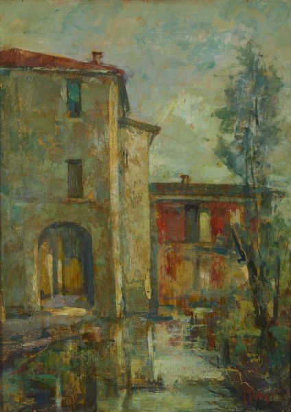 BIZZAI ALBERTO (1926 - 2004) : GIORNO DI VIAGGIO SUL CHIESE  - Asta Asta 499 | ARTE MODERNA E CONTEMPORANEA Virtuale - Associazione Nazionale - Case d'Asta italiane