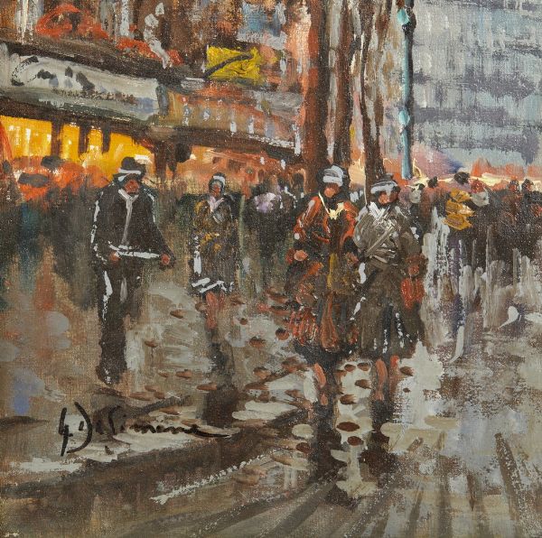 DE SIMONE  GIOVANNI  (1930 - 1991) : SENZA TITOLO  - Asta Asta 499 | ARTE MODERNA E CONTEMPORANEA Virtuale - Associazione Nazionale - Case d'Asta italiane