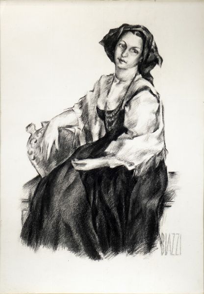 BIAZZI SANDRO (1898 - 1947) : MIRYAM  - Asta Asta 499 | ARTE MODERNA E CONTEMPORANEA Virtuale - Associazione Nazionale - Case d'Asta italiane
