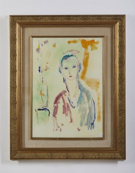 TRECCANI ERNESTO (1920 - 2009) : FIGURA FEMMINILE  - Asta Asta 499 | ARTE MODERNA E CONTEMPORANEA Virtuale - Associazione Nazionale - Case d'Asta italiane