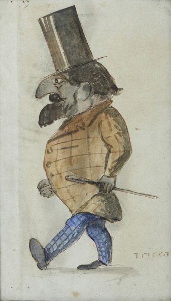 TRICCA ANGIOLO (1817 - 1884) : SENZA TITOLO  - Asta Asta 499 | ARTE MODERNA E CONTEMPORANEA Virtuale - Associazione Nazionale - Case d'Asta italiane