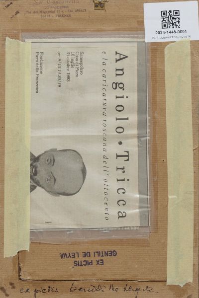 TRICCA ANGIOLO (1817 - 1884) : SENZA TITOLO  - Asta Asta 499 | ARTE MODERNA E CONTEMPORANEA Virtuale - Associazione Nazionale - Case d'Asta italiane