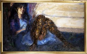 SALVATORE ANNA (1923 - 1978) : PAESAGGIO CON FIGURA  - Asta Asta 499 | ARTE MODERNA E CONTEMPORANEA Virtuale - Associazione Nazionale - Case d'Asta italiane