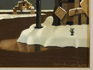 COLOMBO CARLO : INVERNO  - Asta Asta 499 | ARTE MODERNA E CONTEMPORANEA Virtuale - Associazione Nazionale - Case d'Asta italiane