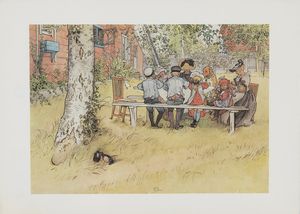 LARSSON CARL (1853 - 1919) : LOTTO COMPOSTO DA N.6 FOGLI  - Asta Asta 499 | ARTE MODERNA E CONTEMPORANEA Virtuale - Associazione Nazionale - Case d'Asta italiane