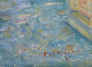 DE ROCCHI FRANCESCO (1902 - 1978) : VENEZIA, RIO DEI MANDICANTI  - Asta Asta 499 | ARTE MODERNA E CONTEMPORANEA Virtuale - Associazione Nazionale - Case d'Asta italiane