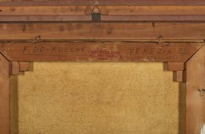 DE ROCCHI FRANCESCO (1902 - 1978) : VENEZIA, RIO DEI MANDICANTI  - Asta Asta 499 | ARTE MODERNA E CONTEMPORANEA Virtuale - Associazione Nazionale - Case d'Asta italiane