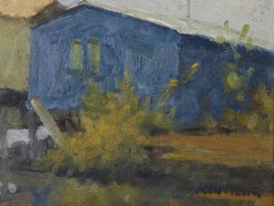 MORANDI RENZO (1914 - 2008) : CAPANNO DA PESCA  - Asta Asta 499 | ARTE MODERNA E CONTEMPORANEA Virtuale - Associazione Nazionale - Case d'Asta italiane