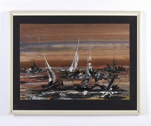 POPHILLAT MICHEL : SENZA TITOLO  - Asta Asta 499 | ARTE MODERNA E CONTEMPORANEA Virtuale - Associazione Nazionale - Case d'Asta italiane