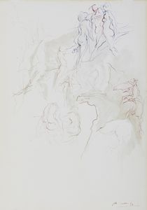 MURER AUGUST (1922 - 1985) - STUDIO DI FIGURE E ECAVALLI