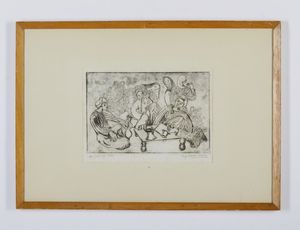 VITERBO GREEN SUZY (1904 - 1999) : SENZA TITOLO  - Asta Asta 499 | ARTE MODERNA E CONTEMPORANEA Virtuale - Associazione Nazionale - Case d'Asta italiane