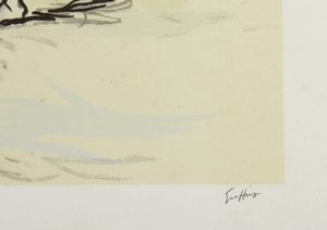 GUTTUSO RENATO (1912 - 1987) : SENZA TITOLO  - Asta Asta 499 | ARTE MODERNA E CONTEMPORANEA Virtuale - Associazione Nazionale - Case d'Asta italiane