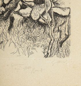 GUTTUSO RENATO (1912 - 1987) : SENZA TITOLO  - Asta Asta 499 | ARTE MODERNA E CONTEMPORANEA Virtuale - Associazione Nazionale - Case d'Asta italiane